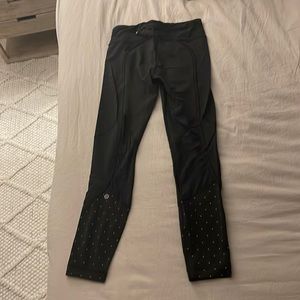 Lulu Lemon Black and Gold leggings